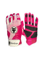 VukGripz Prowler Pink Batting Gloves showcasing unique grip design and vibrant pink color.
