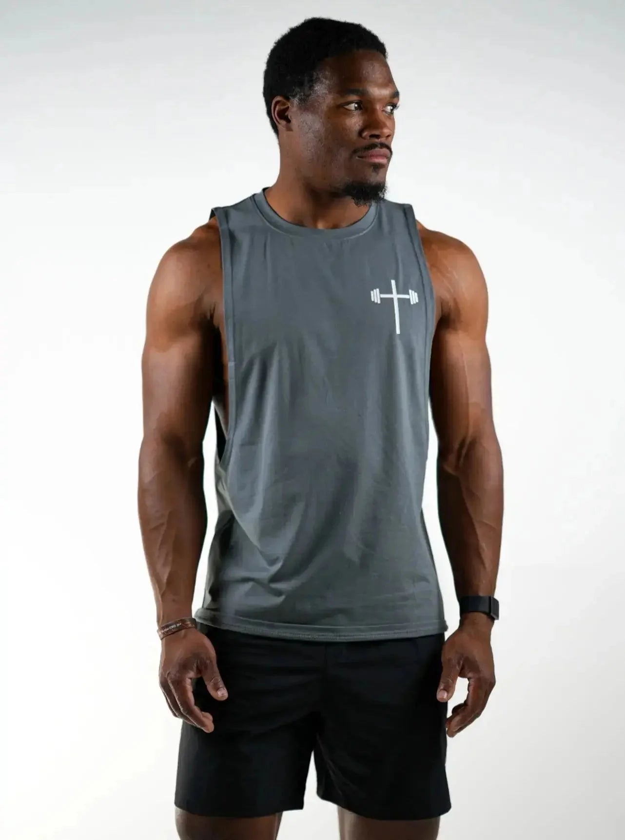 Premium Cut Off shirt dark grey