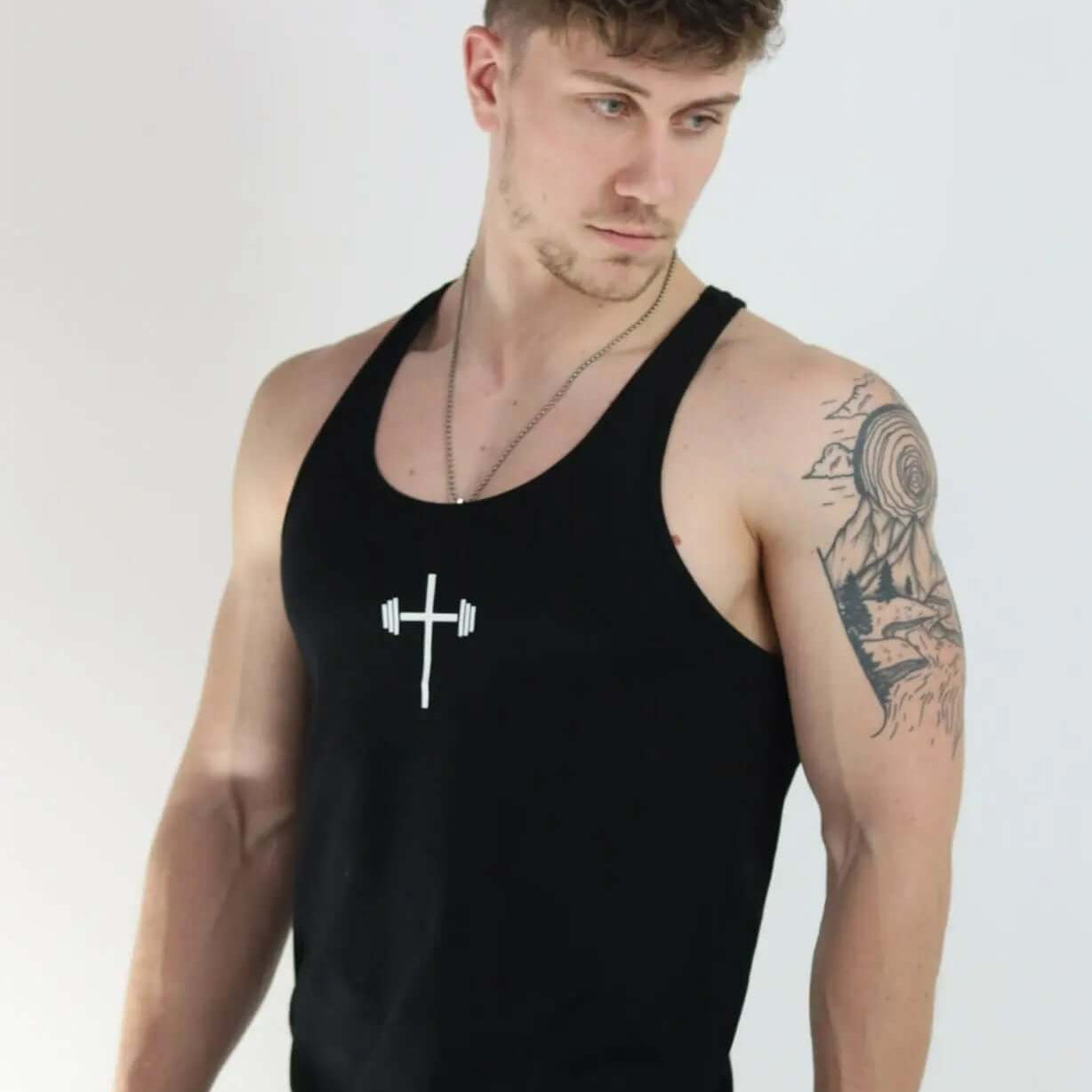 Premium Stringer Tank Top black 