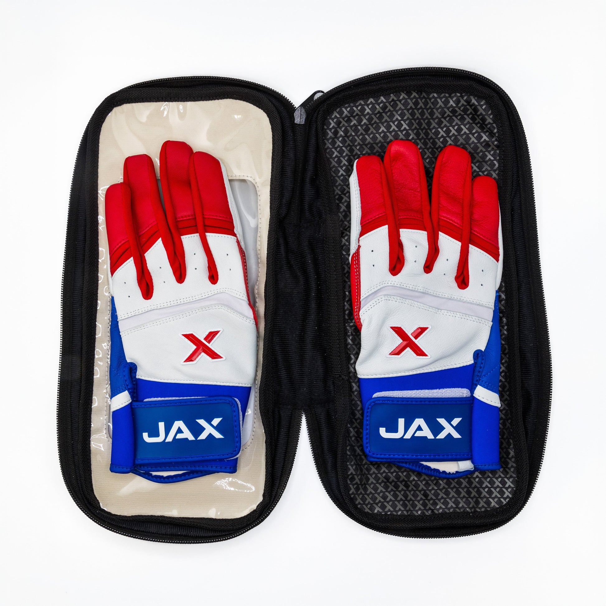 Jax Athletics Batting Gloves USA Pop Zip Bag | Pro Cuff