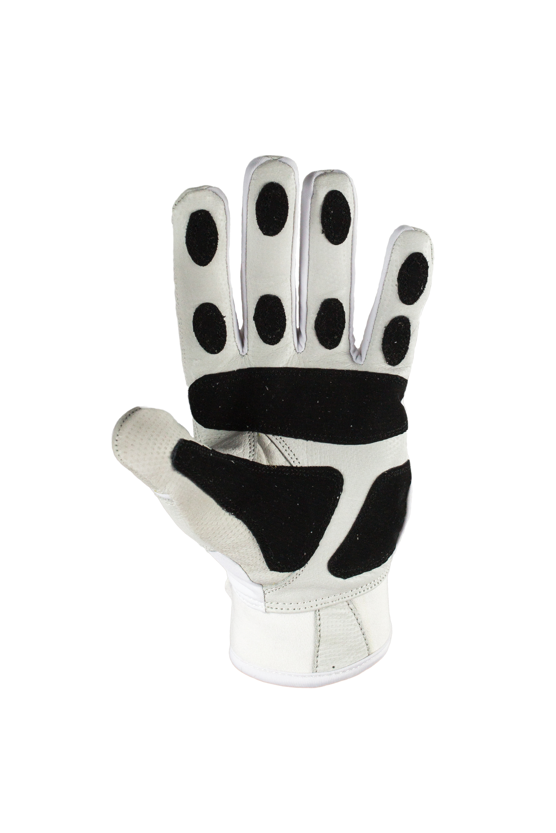 VukGripz Prowler Black Batting Gloves showcasing palm grip technology for enhanced durability.