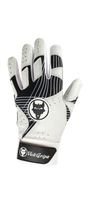 VukGripz Prowler Black Batting Gloves showcasing advanced grip technology for enhanced performance.