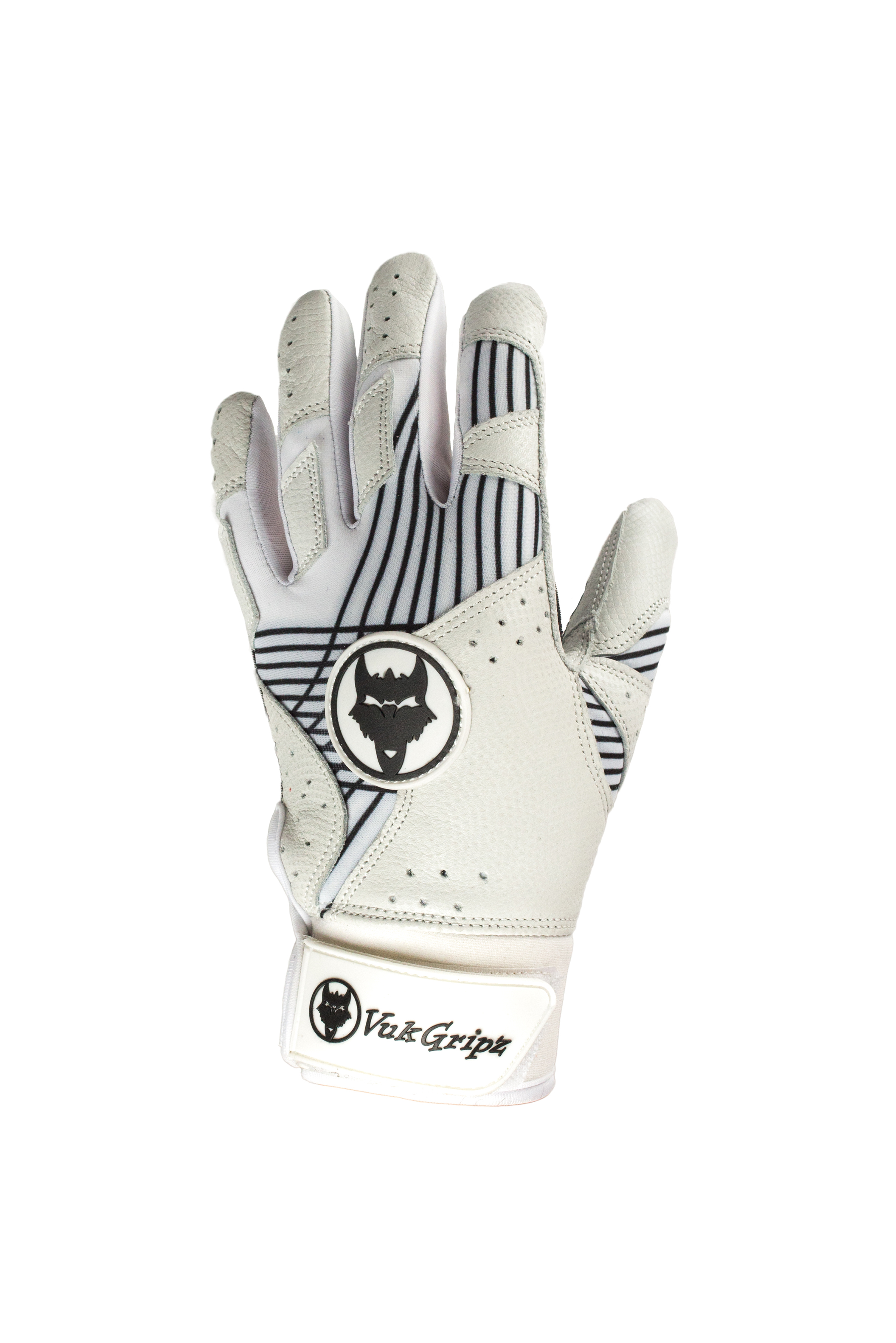 VukGripz Prowler White Batting Gloves