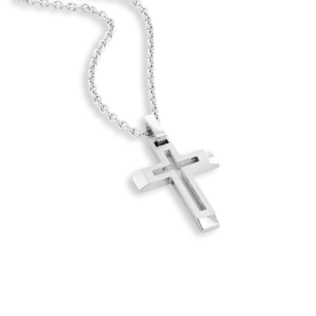 Christian Cross Necklace | Cut Out Cyber Cross