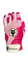 VukGripz Prowler Pink Batting Gloves showcasing innovative grip technology and vibrant pink design.