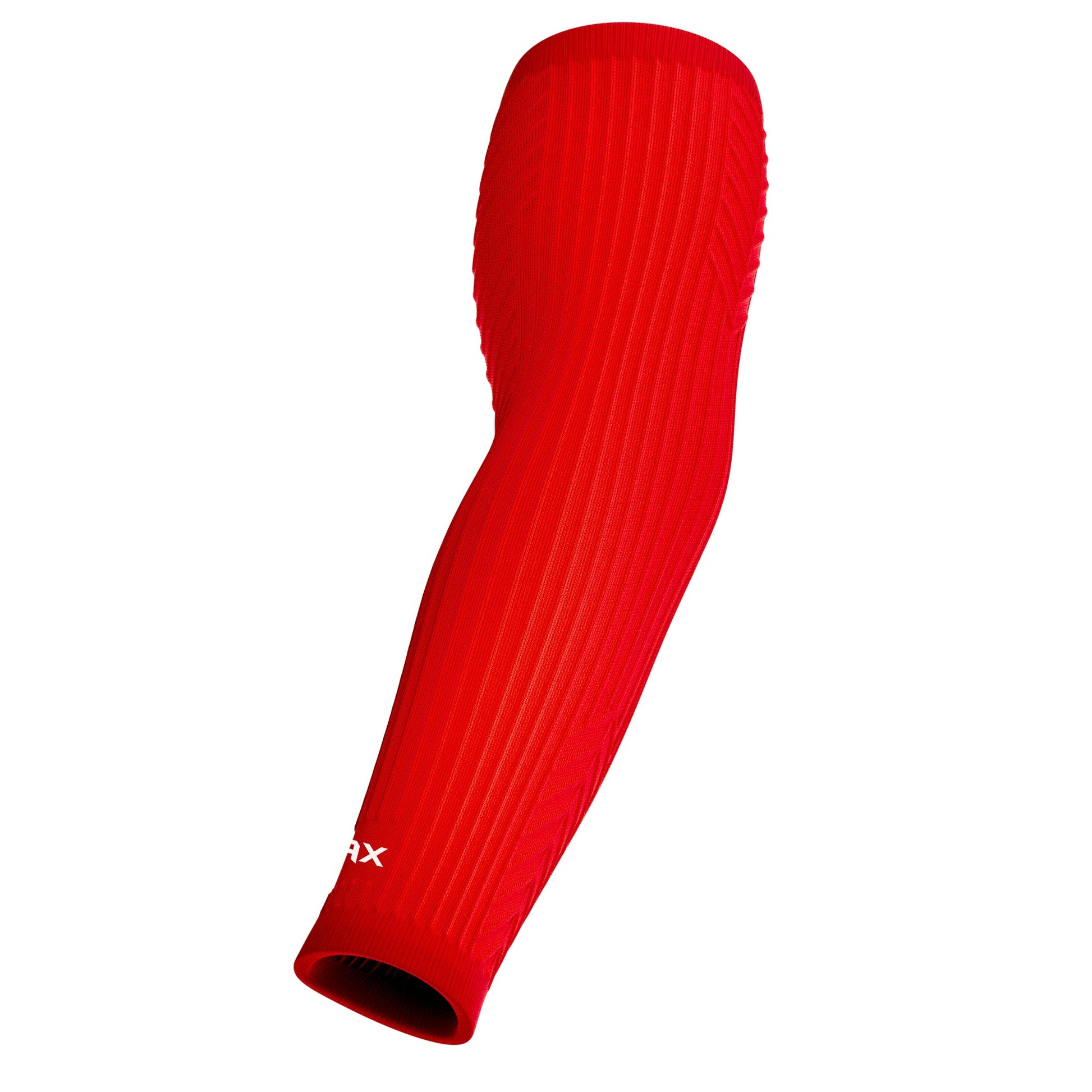 Jax Athletics Recovery Premium Arm Sleeve| Red arm sleeve on a white background