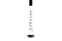 White Bat Grip Tape with Black on a baseball bat, showcasing its unique design and branding.