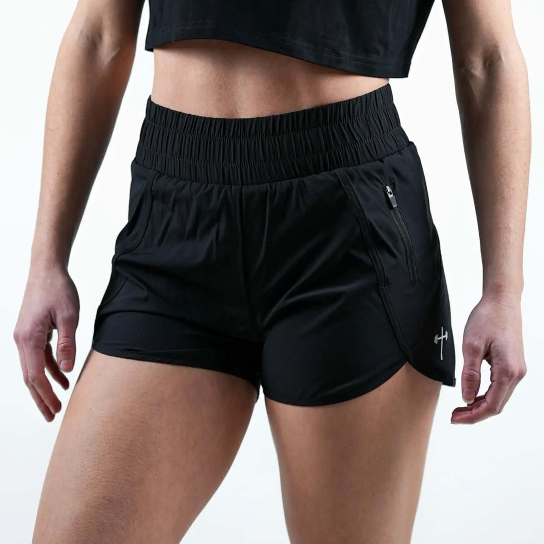 Women's Active Running Shorts black