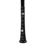 VukGripz Pulse black baseball and softball bat grip tape with white pattern wrapped on a bat