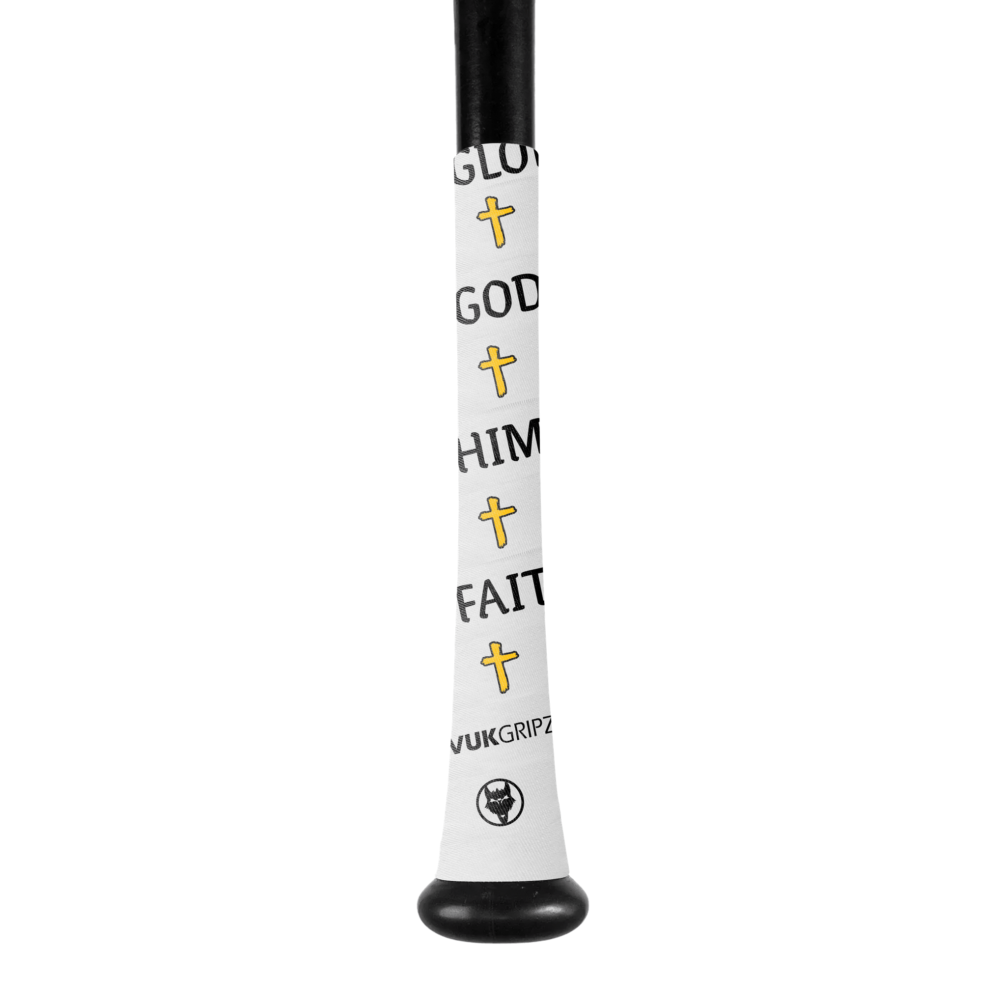 Christian Faith Baseball Bat Grip Tape | VukGripz featuring inspirational designs and symbols for spiritual performance.