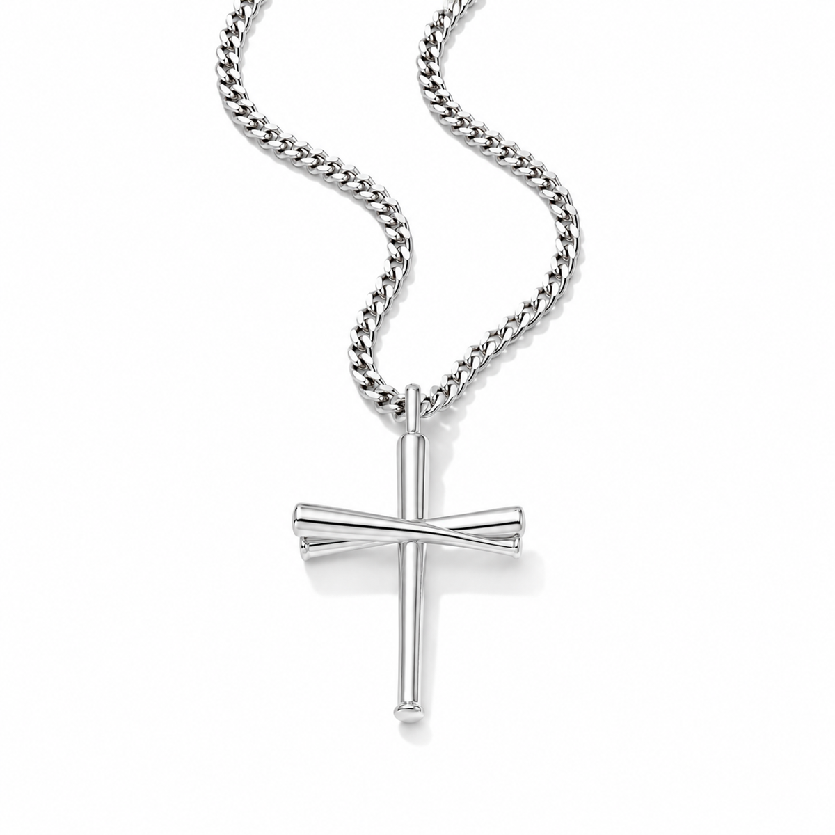 Original Baseball Bat Cross Necklace
