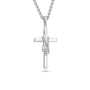 Anchor Punch Boxing Cross Necklace | Sterling Silver | Boxing Cross Pendant | Christian Boxing Necklace