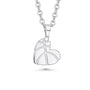 Silver basketball-shaped pendant on a chain against a white background
