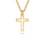 Christian Cross Necklace | Cut Out Cyber Cross