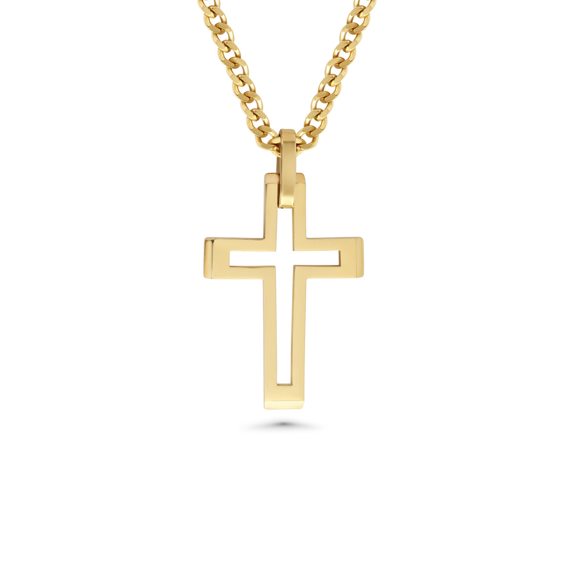 Christian Cross Necklace | Cut Out Cyber Cross