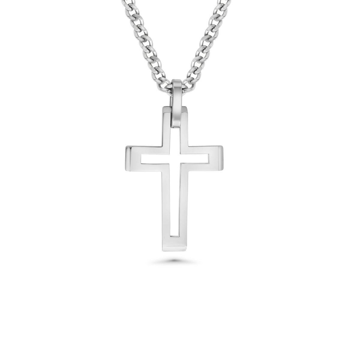 Christian Cross Necklace | Cut Out Cyber Cross