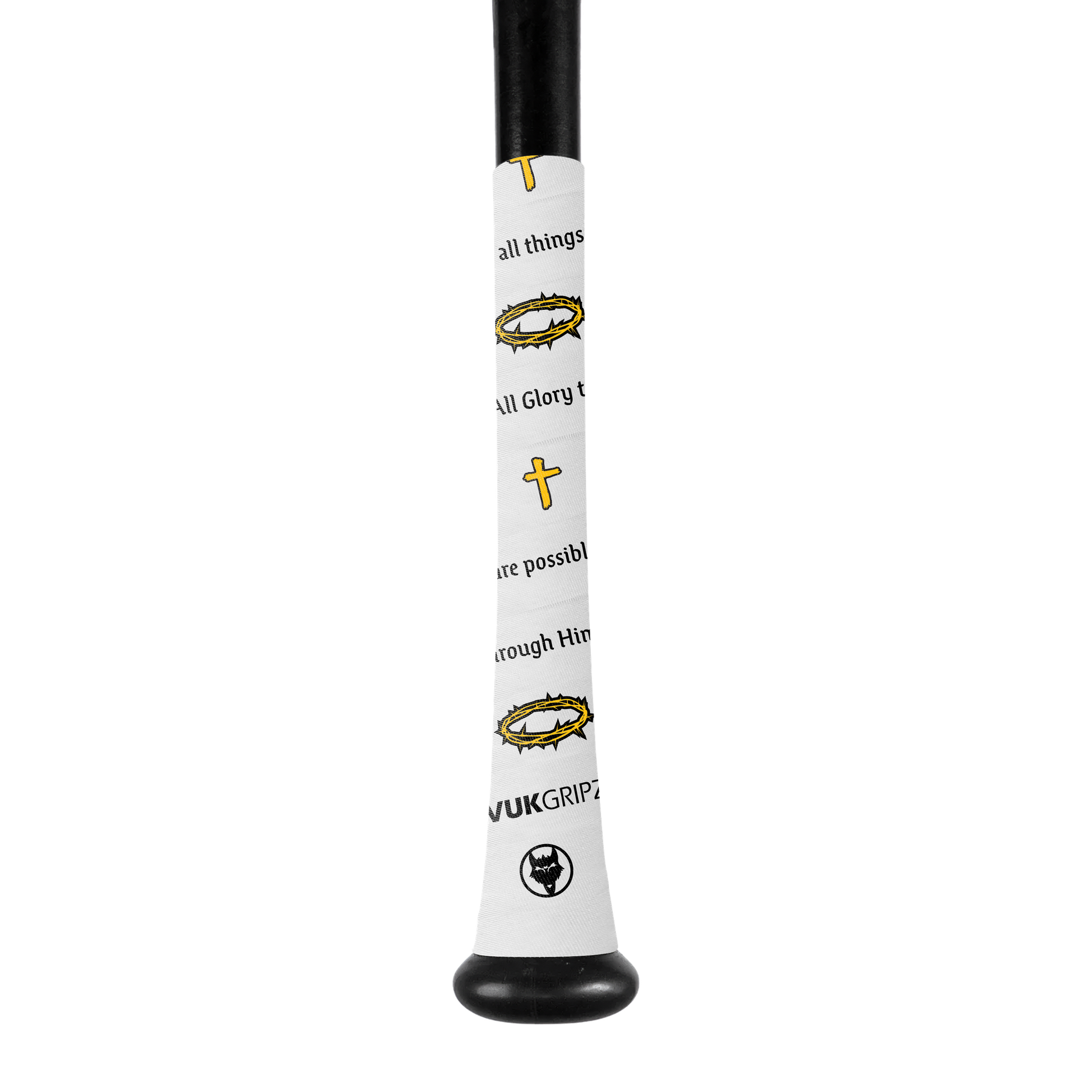 Christian Faith Baseball Bat Grip Tape | VukGripz featuring inspirational designs and durable grip for baseball and softball.