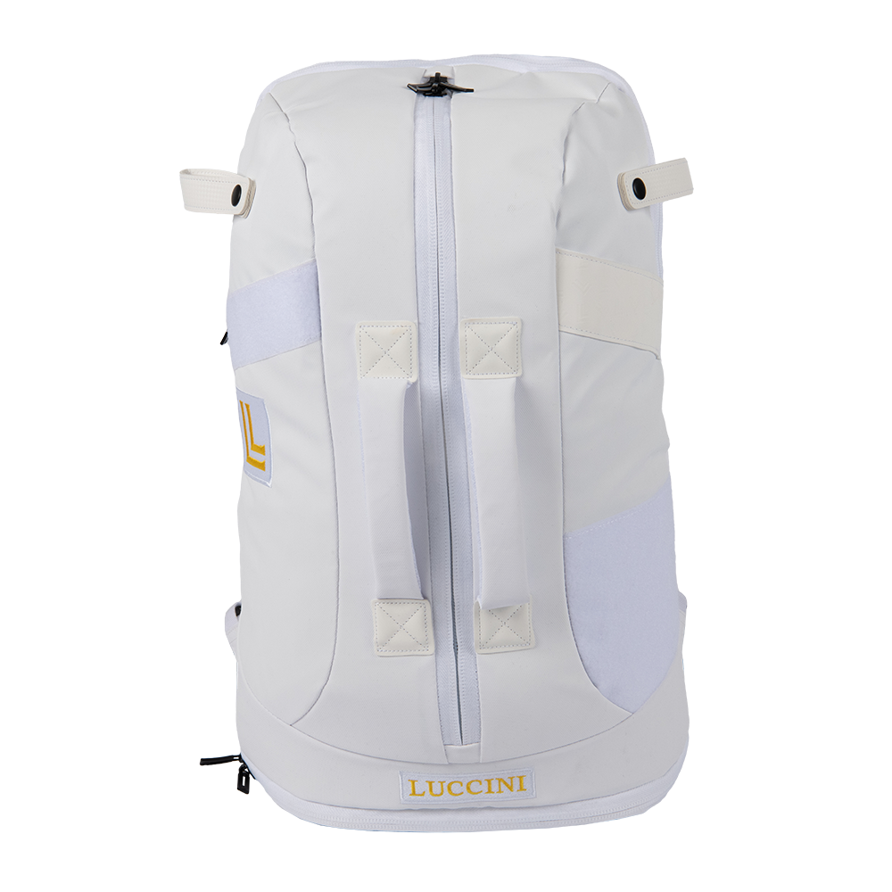Luccini Baseball Duffel Gear Bag – White