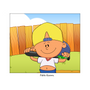 Pablo Sanchez Bat Grip Tape (Backyard Baseball) character holding a bat with a smile.
