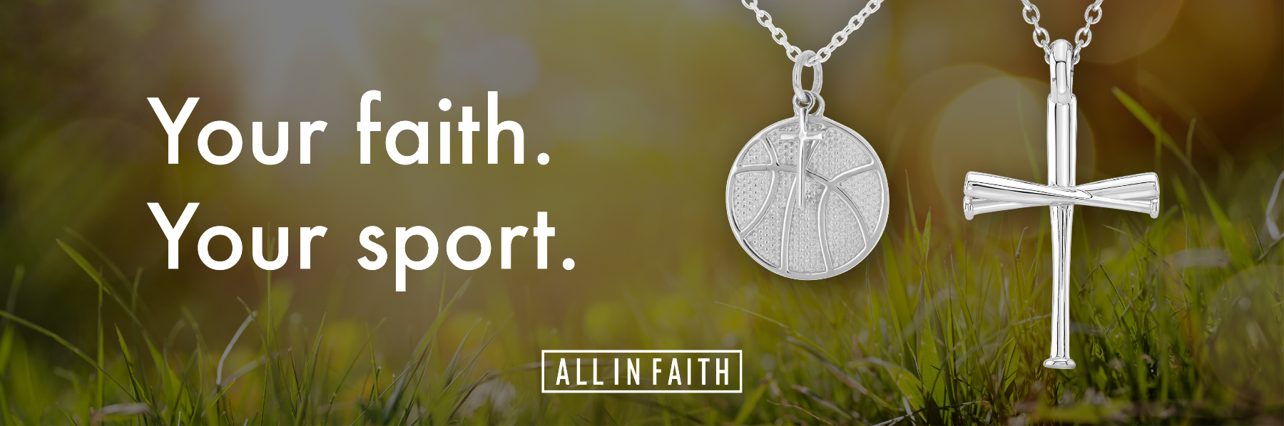 All in faith baseball 2025 cross necklace
