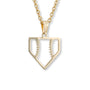 Home Plate Baseball Necklace | Baseball Pendant | Baseball Necklace