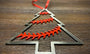Baseball Ornament - Baseball Stitches Inside Christmas Tree “STEEL UNITED" Christmas Ornament