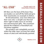 Baseball Ornament - Baseball Stitches Inside Star “STEEL UNITED" Christmas Ornament