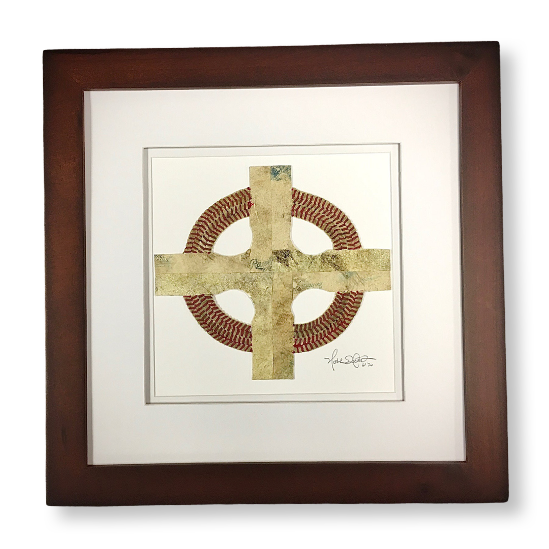 "Celtic Cross" Original Baseball Artwork
