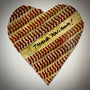 Customizable Baseball Heart Print in 10x10 White Matting featuring a heart made of baseball stitches with the inscription 'THANK YOU, MOM!'
