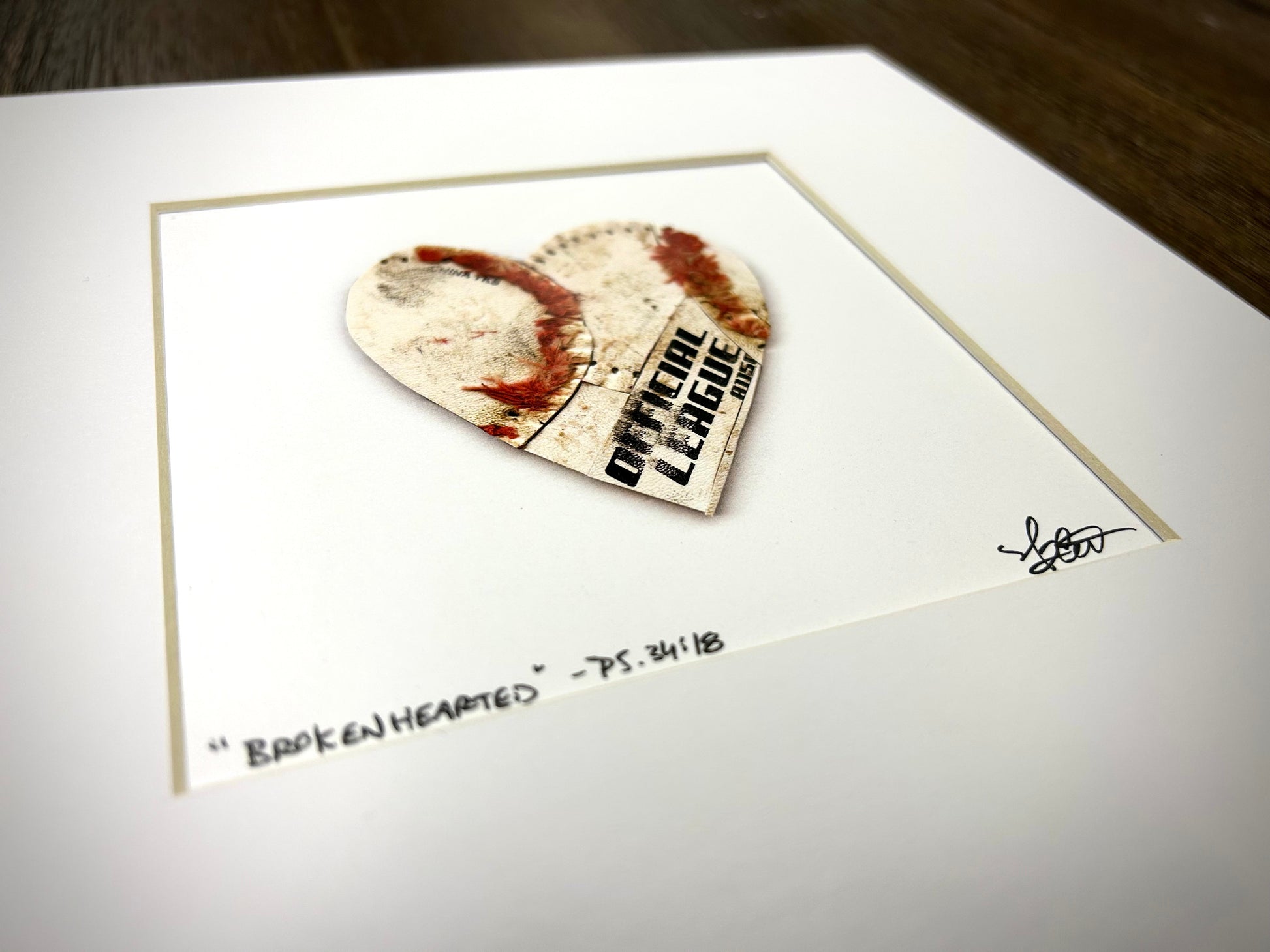 Brokenhearted Print - Matted to 10x10 with autographed artwork by Nathan Rueckert.