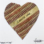 Customizable Baseball Heart Print in 10x10 White Matting featuring a heart made from baseball seams with the text 'Choose Love.'