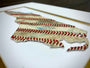 Custom State Artwork - North Carolina made from used baseballs featuring stitched baseball seams.
