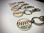 The Baseball Seams Company Silver Baseball Seam Keychain, product detail view