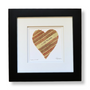 Framed Baseball Heart "I LOVE YOU MORE” Artwork | Handmade Valentines Day Gift Idea