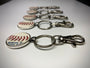 The Baseball Seams Company Silver Baseball Seam Keychain, product detail view