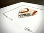 Brokenhearted Print - Matted to 10x10, featuring a heart design with an autograph by Nathan Rueckert.