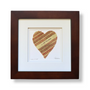 Framed Baseball Heart "I LOVE YOU MORE” Artwork | Handmade Valentines Day Gift Idea