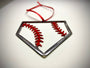 Baseball Home Plate Christmas Ornament - “STEEL HOME" Christmas Ornament