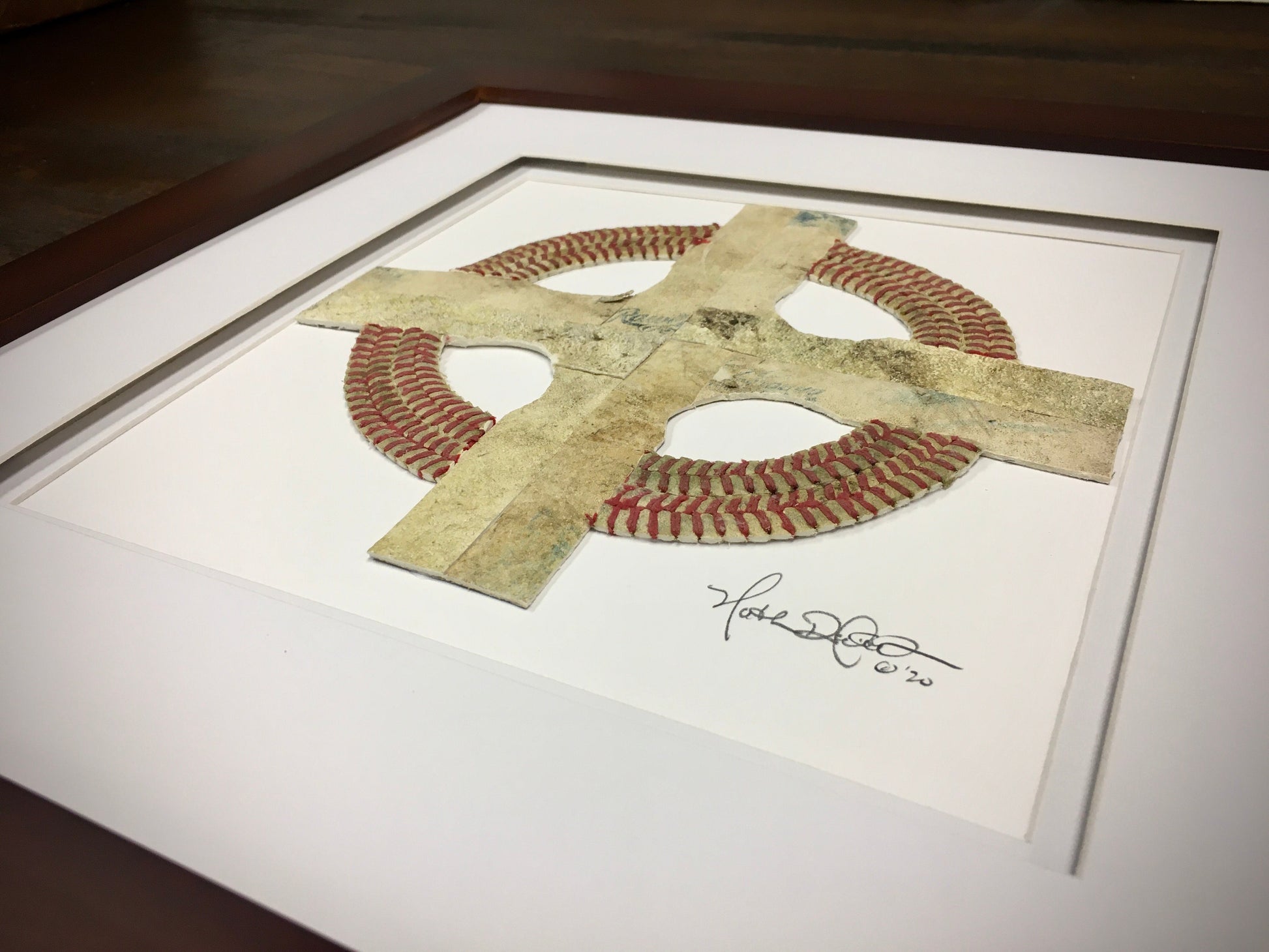 "Celtic Cross" Original Baseball Artwork