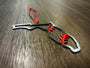 Florida Steel Baseball Christmas Ornament featuring a steel design with red stitching, perfect for holiday decor.
