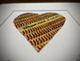 Customizable Baseball Heart Print in 10x10 White Matting featuring a heart made of baseball stitching with an inscription.