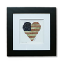 America's Love original artwork featuring a heart-shaped design with American Flag and baseball elements.