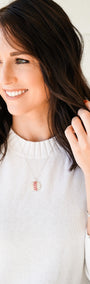 Baseball Seam Dainty Chain Pendant Necklace
