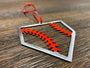 Baseball Home Plate Christmas Ornament - “STEEL HOME" Christmas Ornament