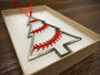 Baseball Ornament - Baseball Stitches Inside Christmas Tree “STEEL UNITED" Christmas Ornament