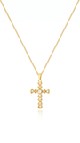 Studded Cross Pendant Necklace