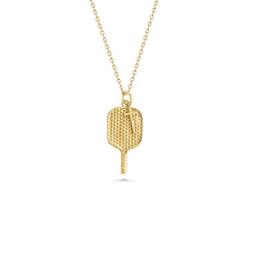 Pickleball Necklace w Dangle Cross Pendant | Christian Pickleball Jewelry