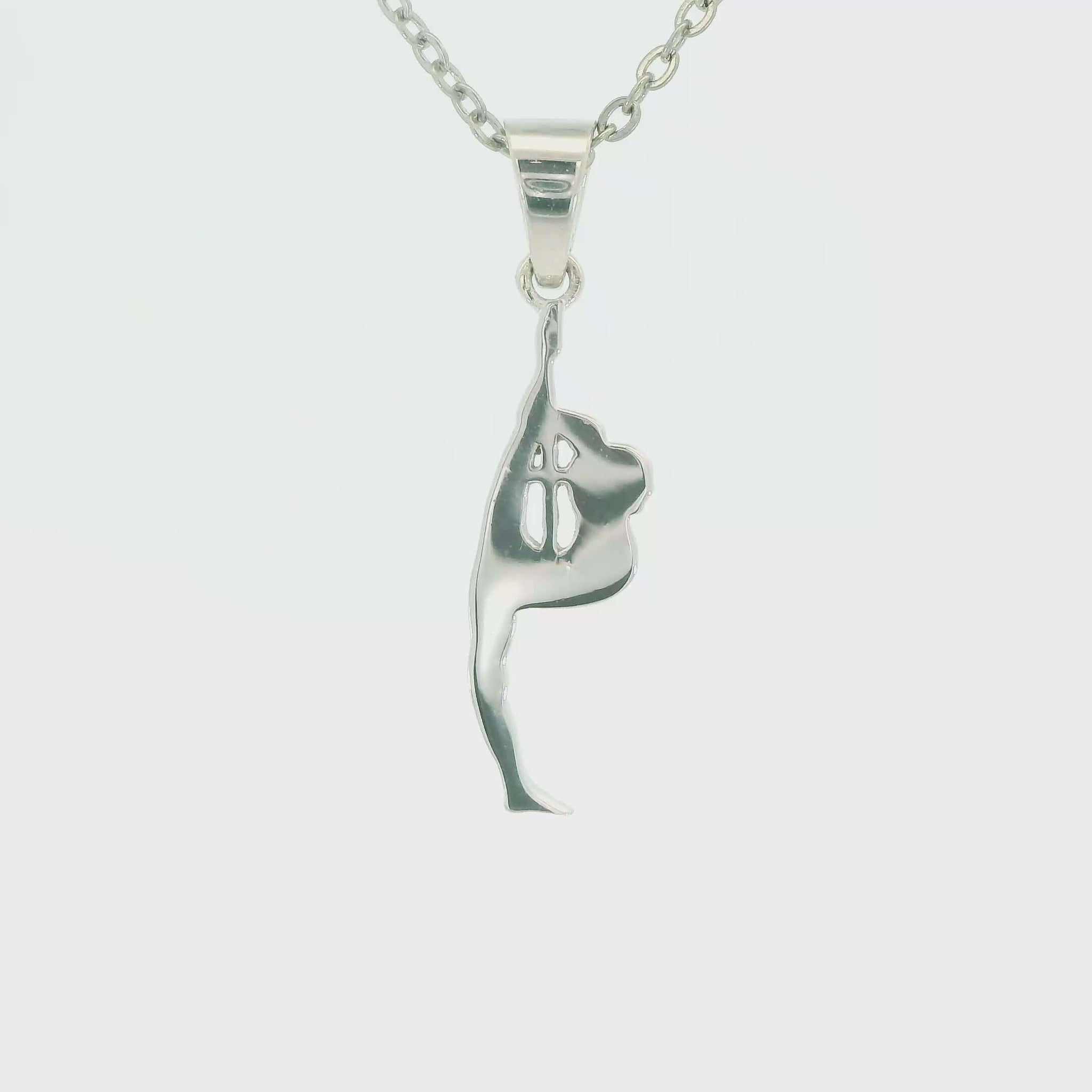 Cheerleader Scorpion Stunt Necklace With Cross