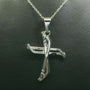 Hockey Cross Necklace | AIF Hockey Necklace | Hockey Pendant | Hockey Jewelry
