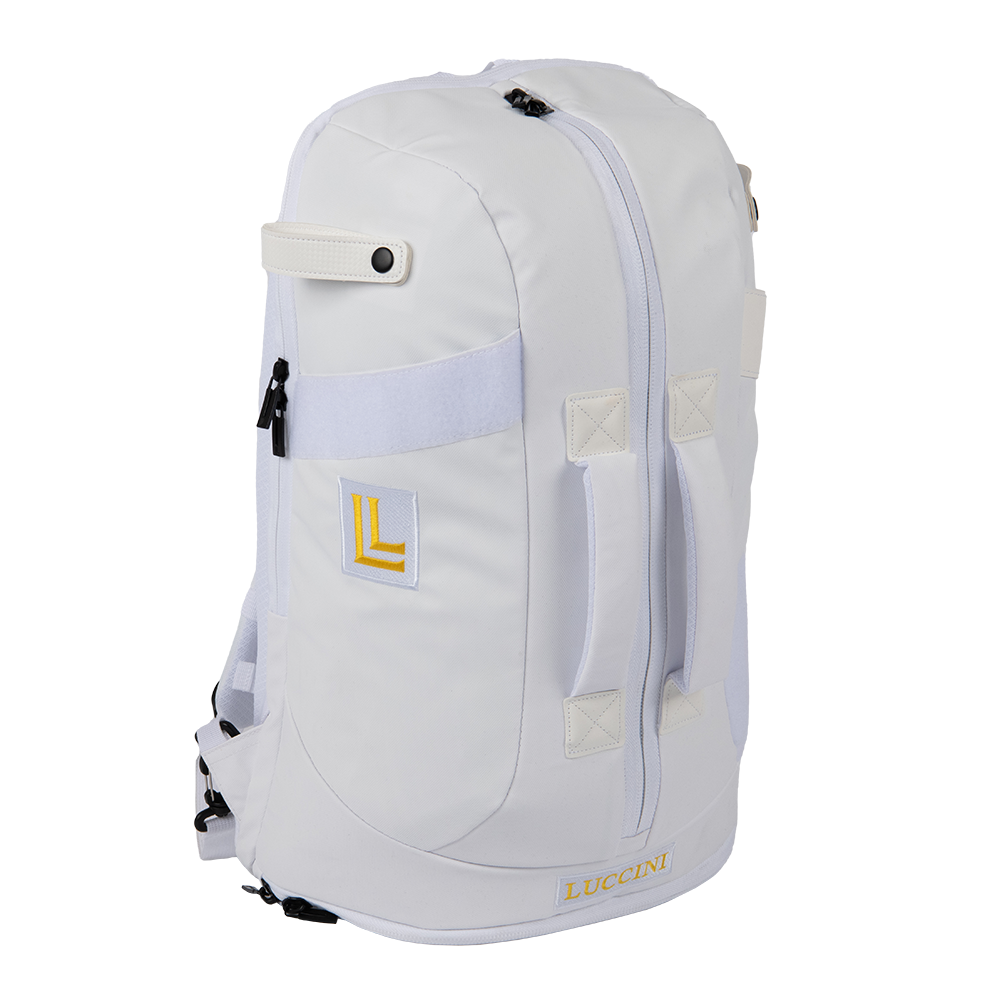 Luccini Baseball Duffel Gear Bag – White